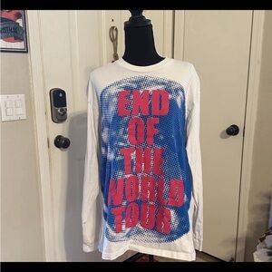 The Kid Laroi TKL End of the World Tour 2022 Size L White long Sleeve T Shirt
